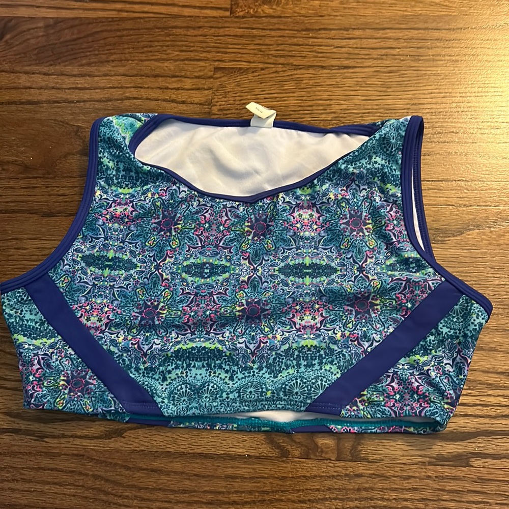 Multicolored Floral Prink Bikini Top